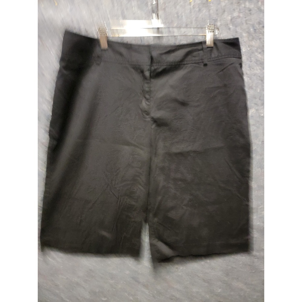 WORTHINGTON Modern Fit Shorts Women Size 14 Black